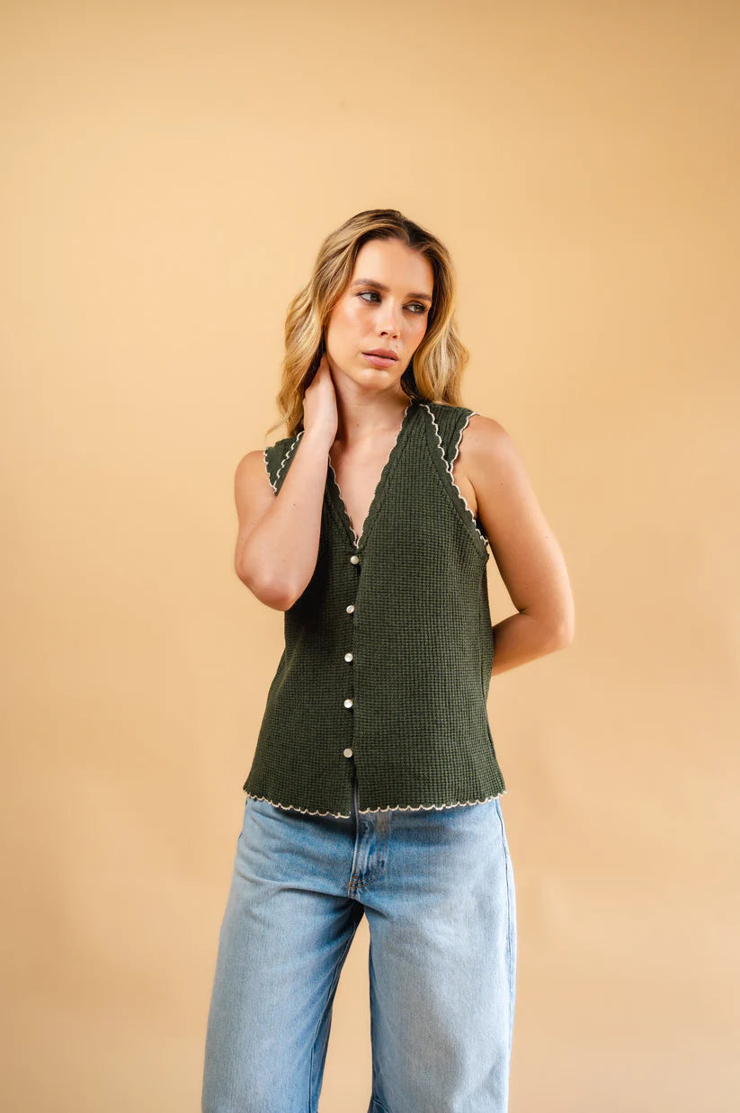 Chaleco Brisa Verde CHAQUETAS Malva CO