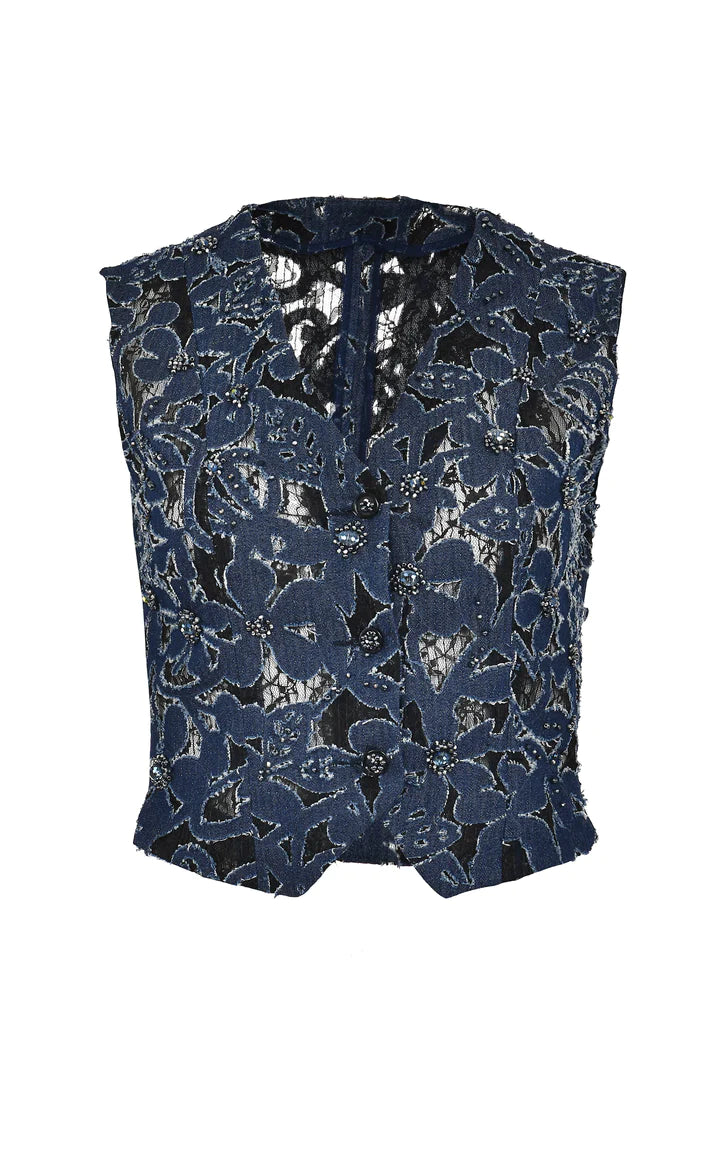 Chaleco Luces Denim