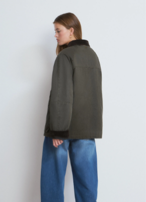 Chaqueta Encerada Chaleco Borrego