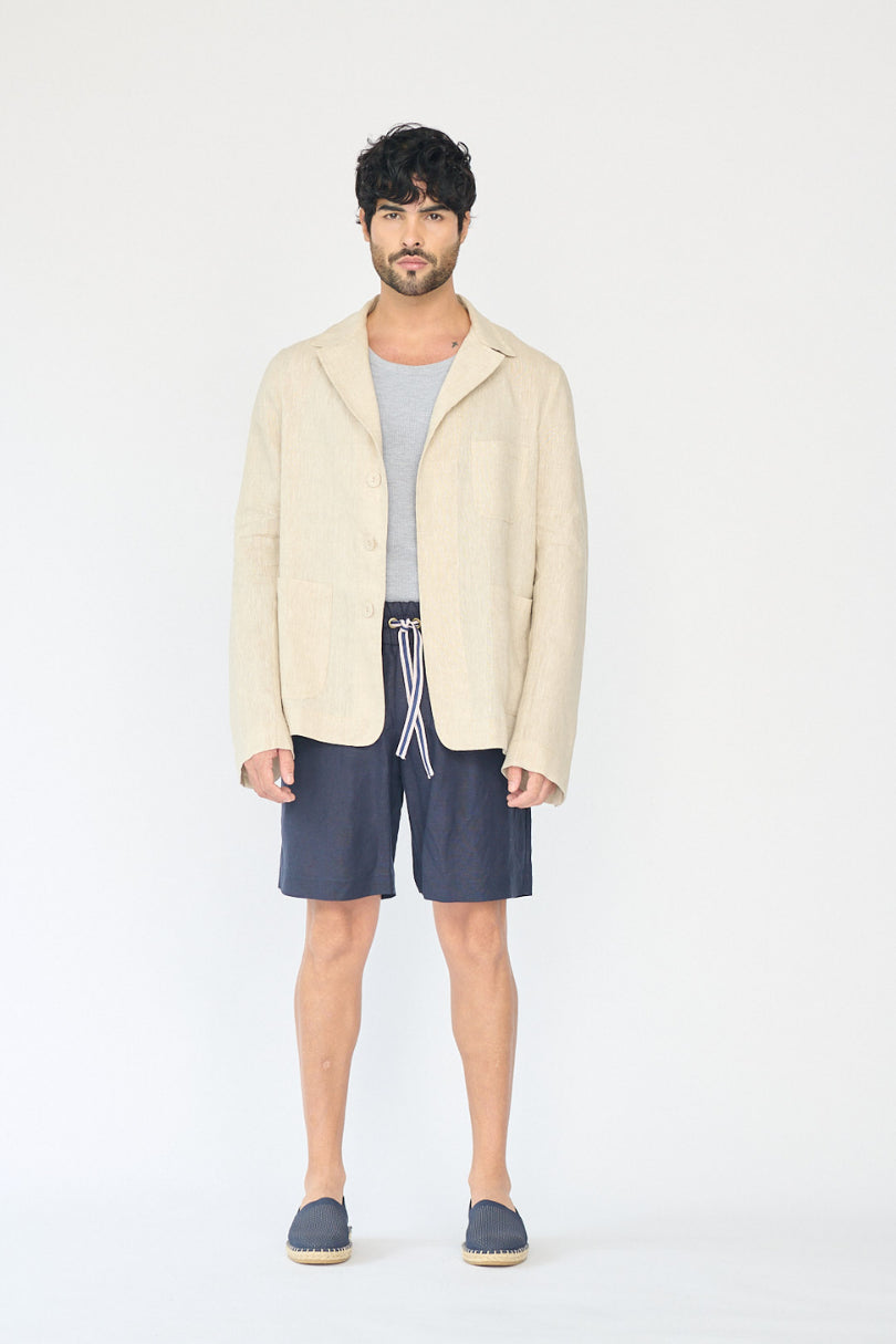 Blazer Beige Lino