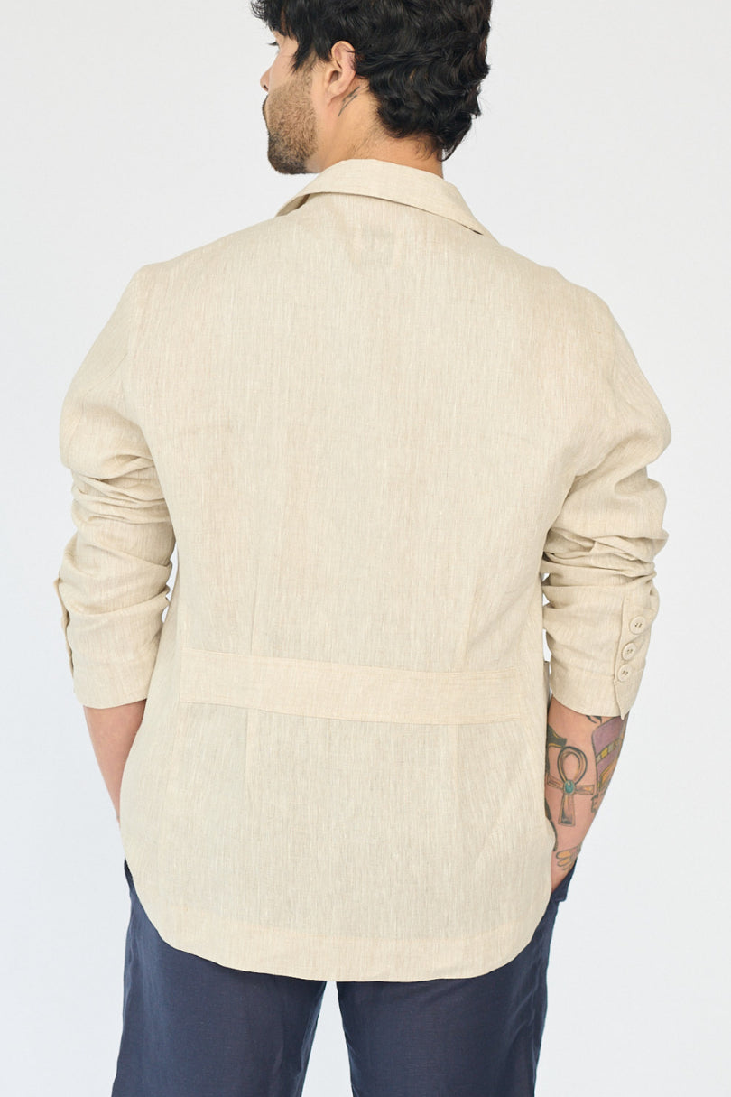 Blazer Beige Lino