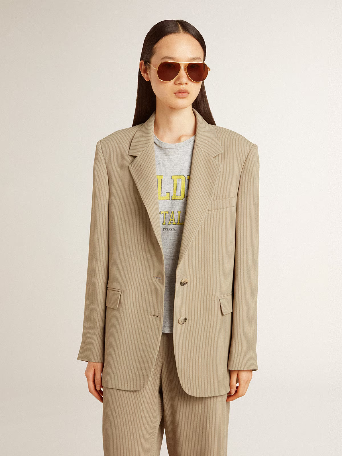 Chaqueta Maia Pinstripe