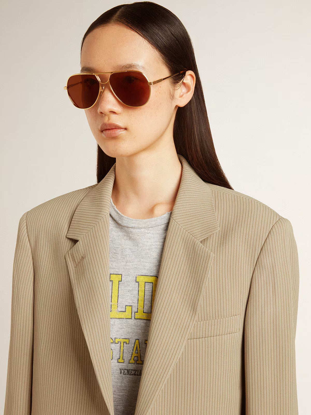 Chaqueta Maia Pinstripe
