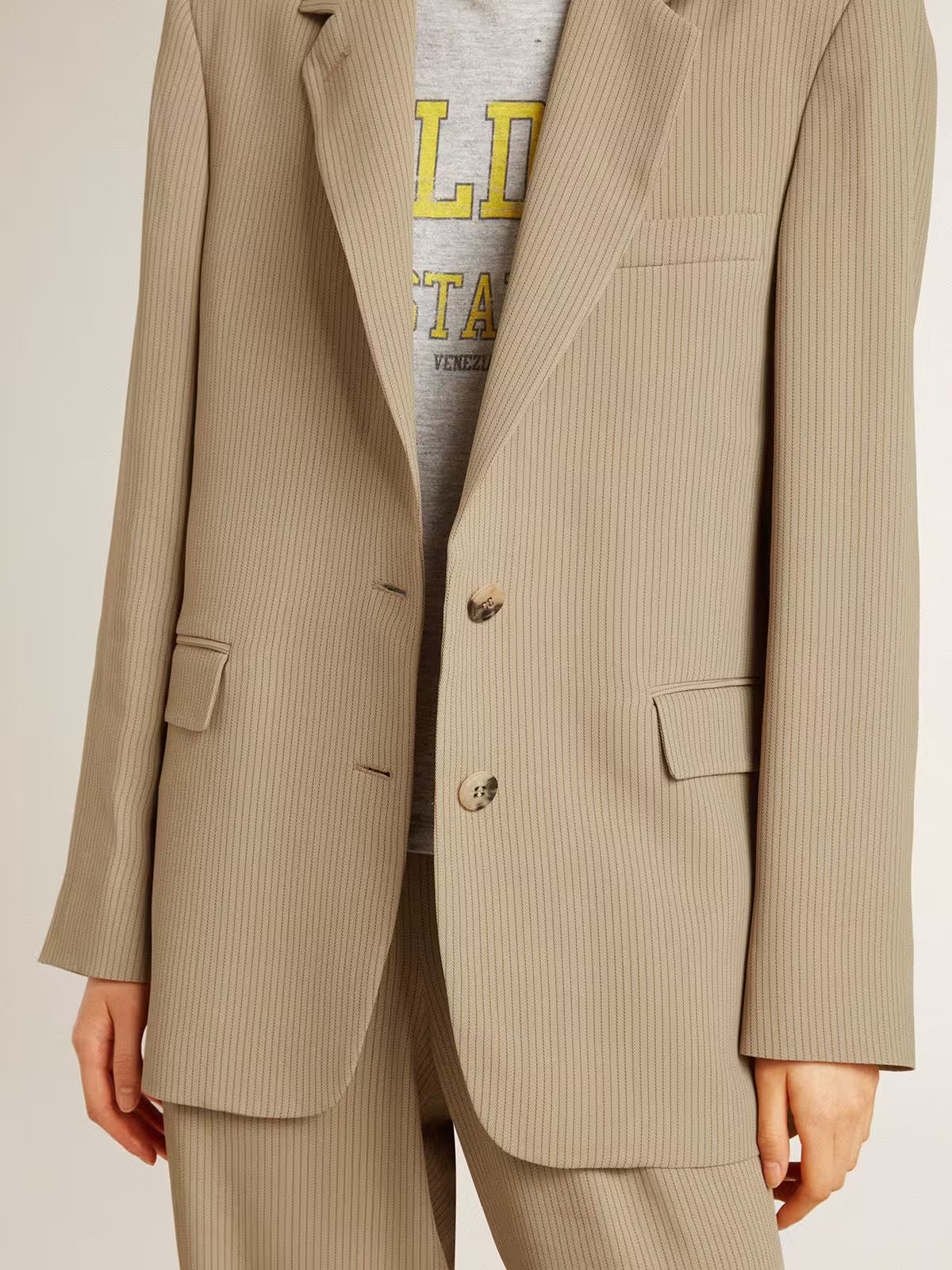 Chaqueta Maia Pinstripe