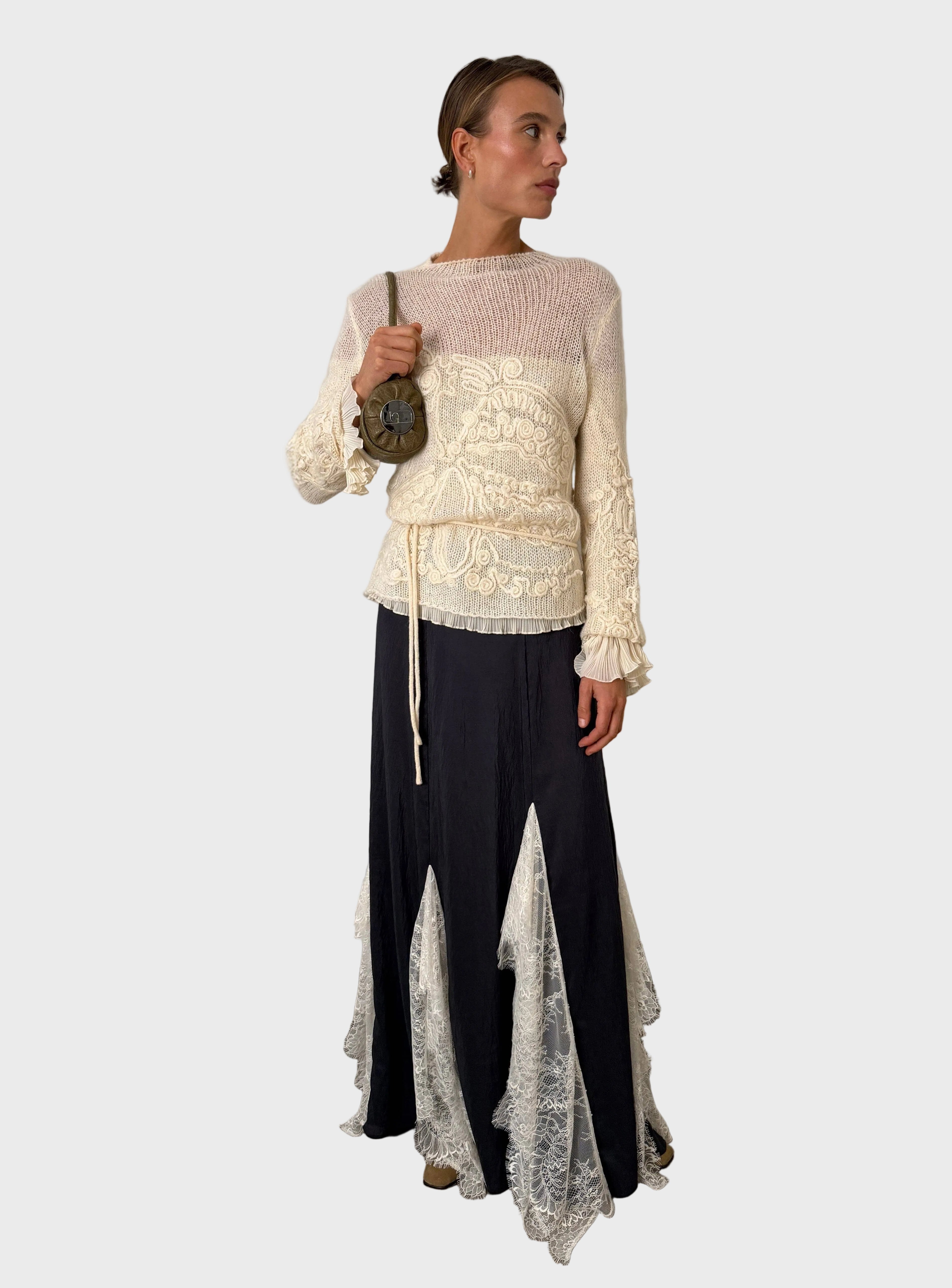 Maxi Falda Colette Antracita