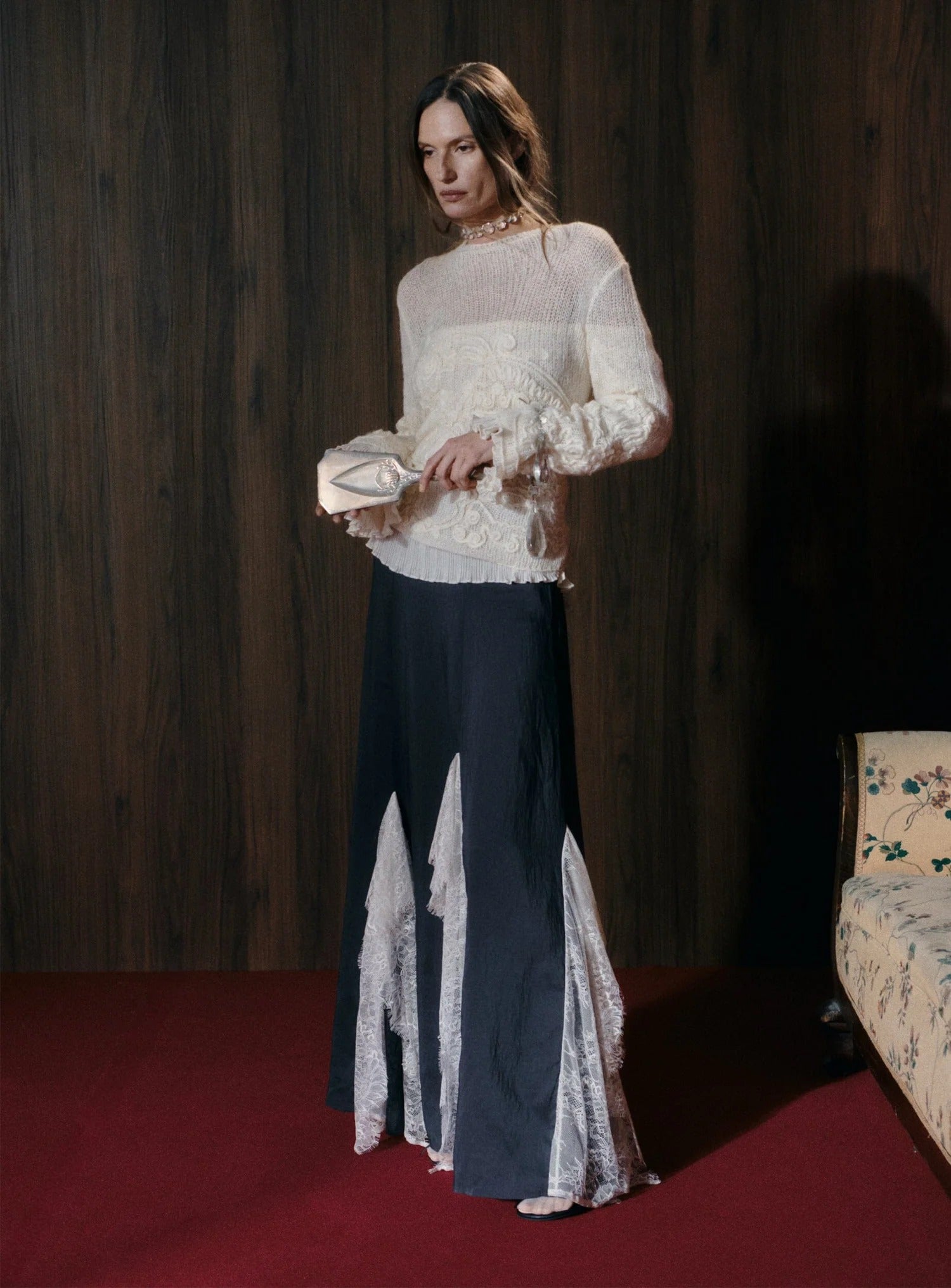 Maxi Falda Colette Antracita