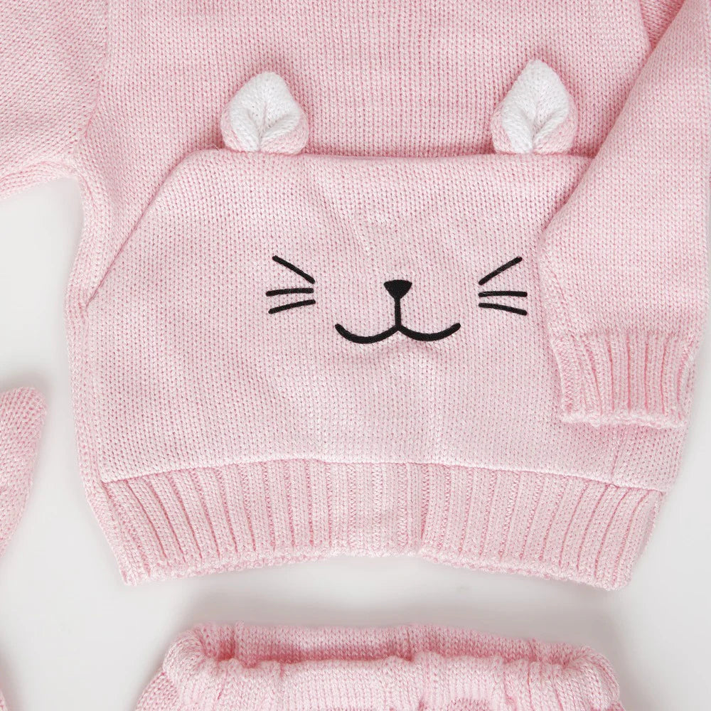 Conjunto Bigotes Rosado