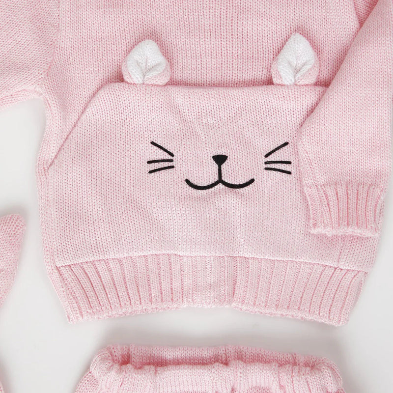 Conjunto Bigotes Rosado