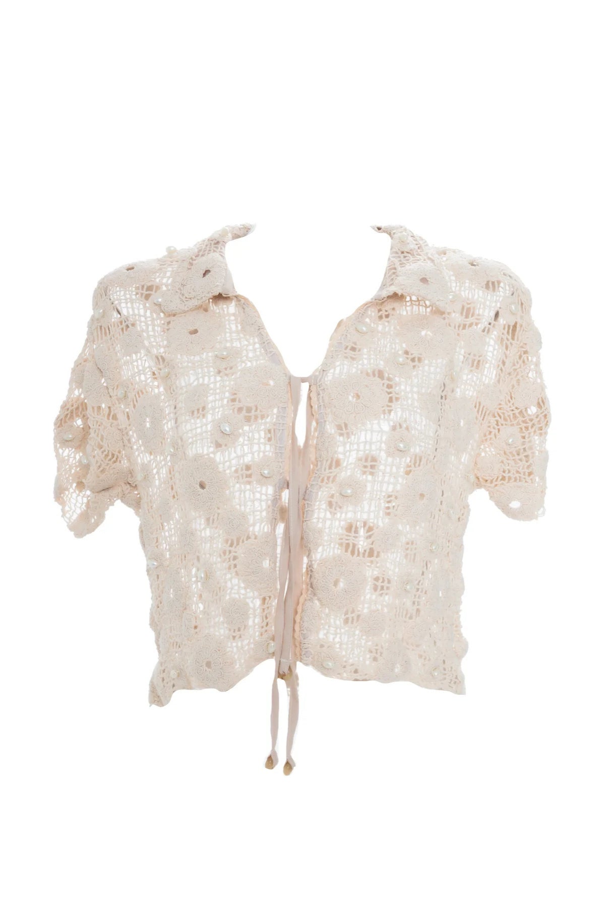 Camisa Tejida Flor Copacabana