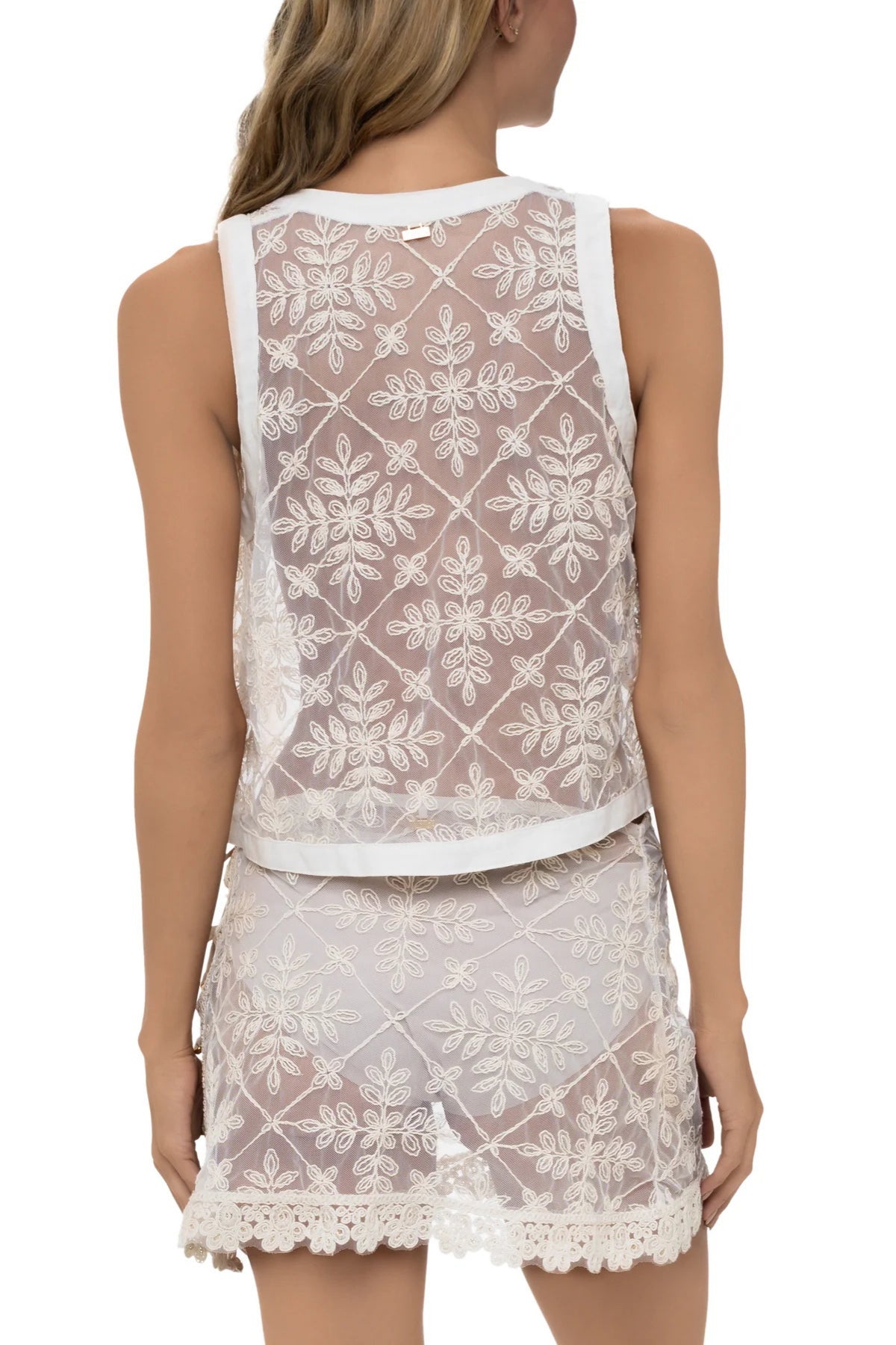 Camisa Tejida Flor Copacabana
