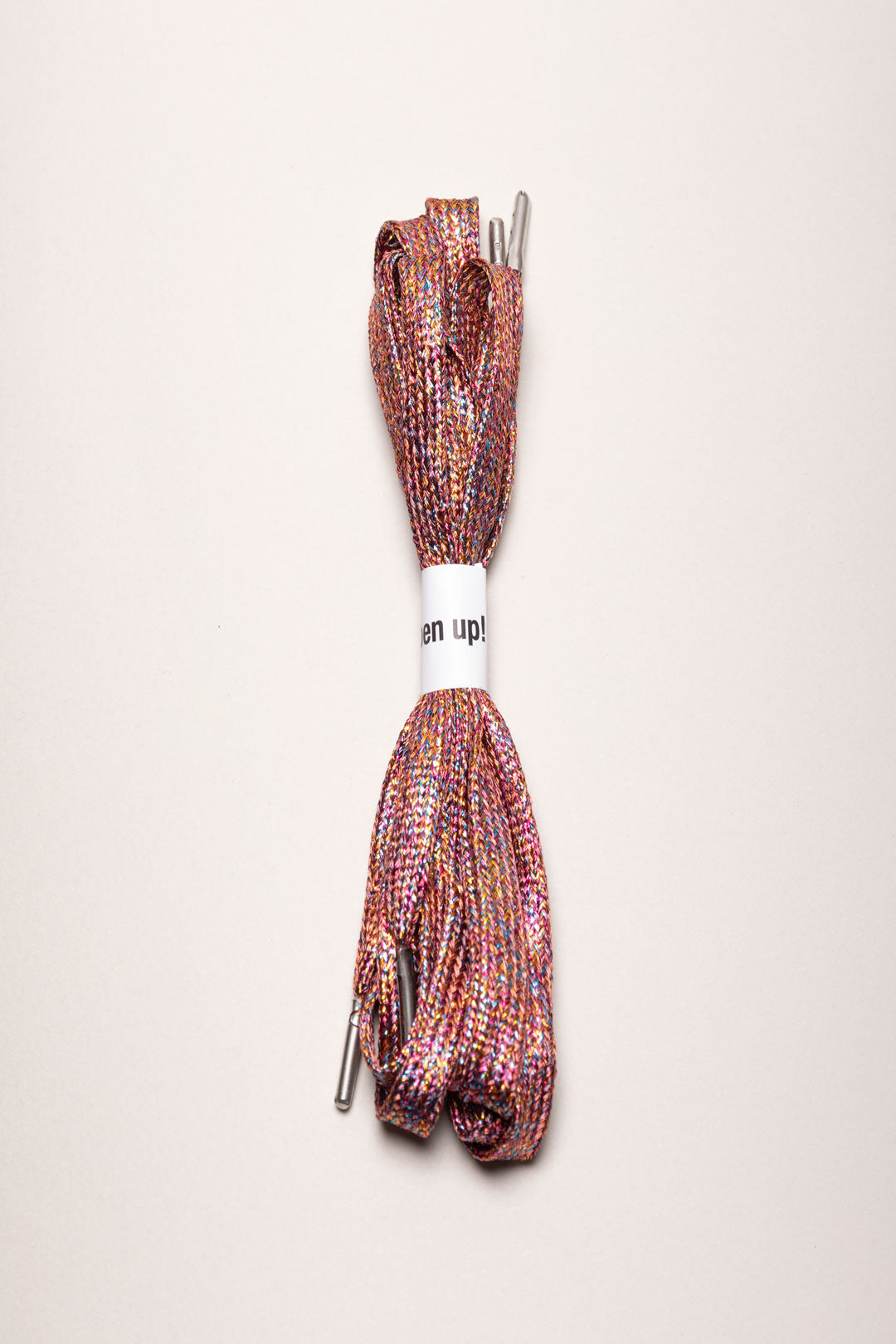 Cordón Multicolor Rosado Glitter