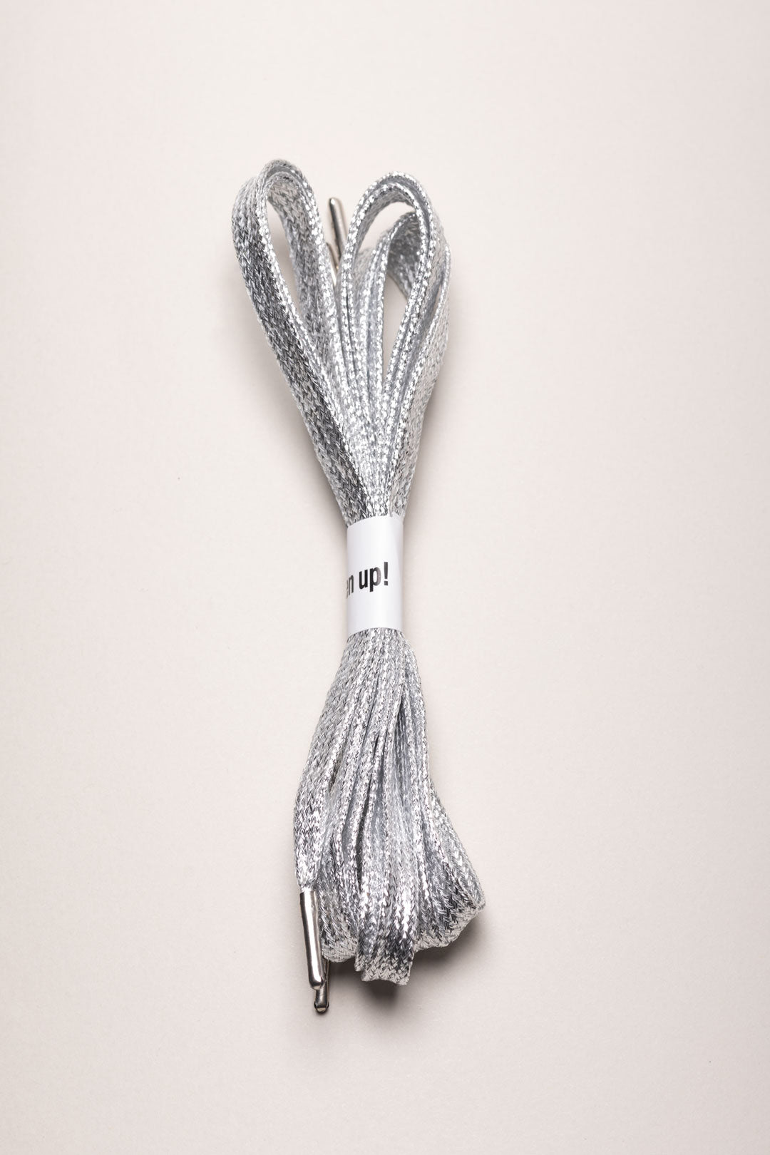 Cordón Plateado Claro Glitter