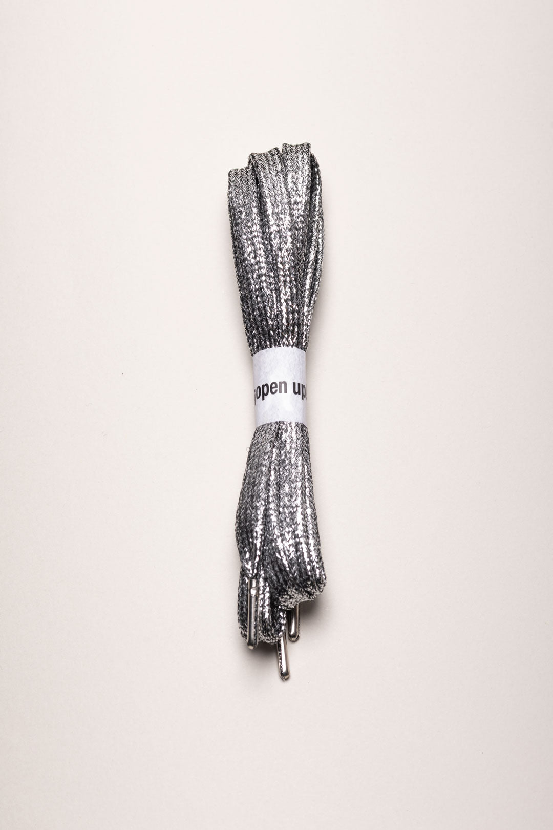 Cordón Plateado Oscuro Glitter