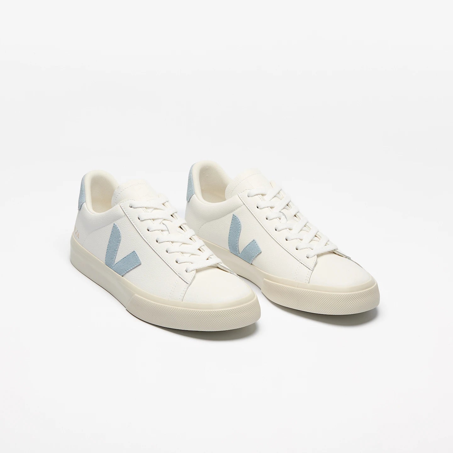 Tenis Veja De Hombre Campo Leather White Steel