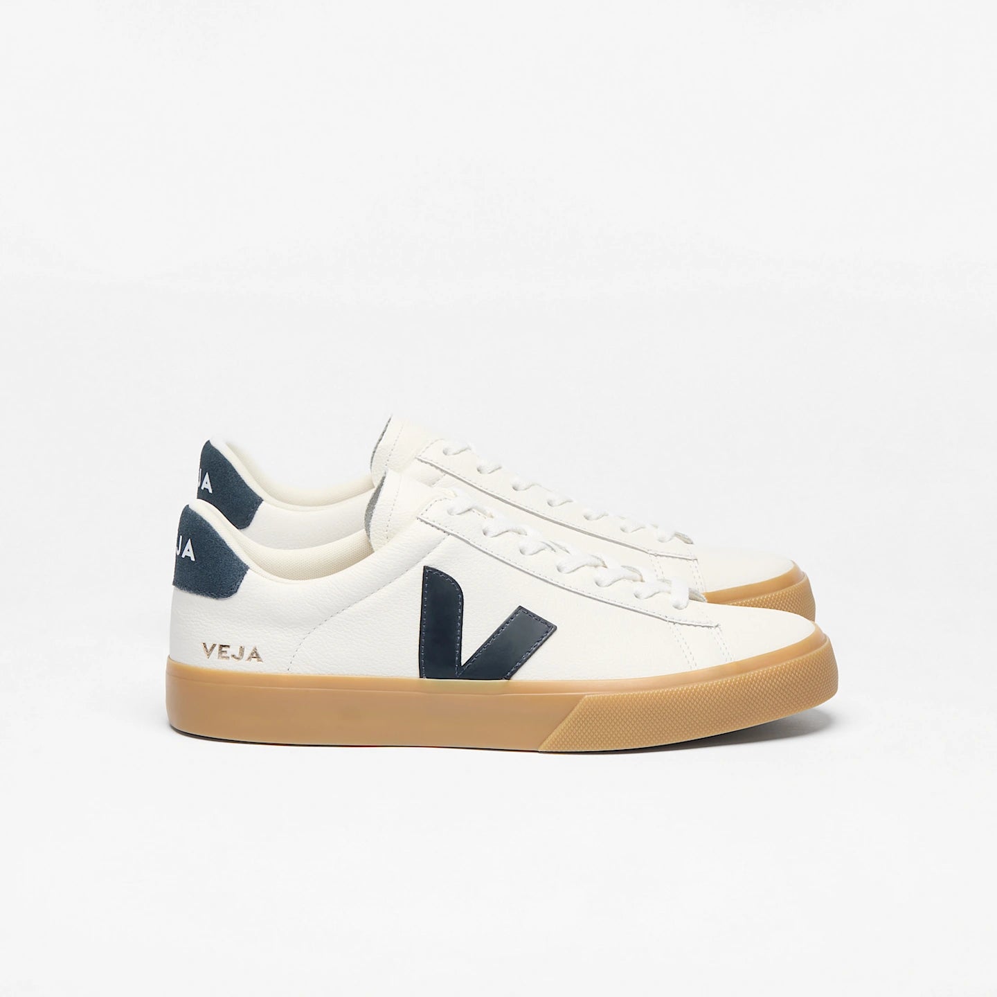 Tenis Veja De Mujer Campo Leather White Nautico Natural