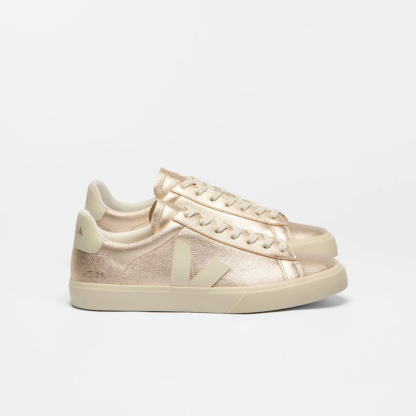 Tenis Veja De Mujer Campo Leather Platine Pierre