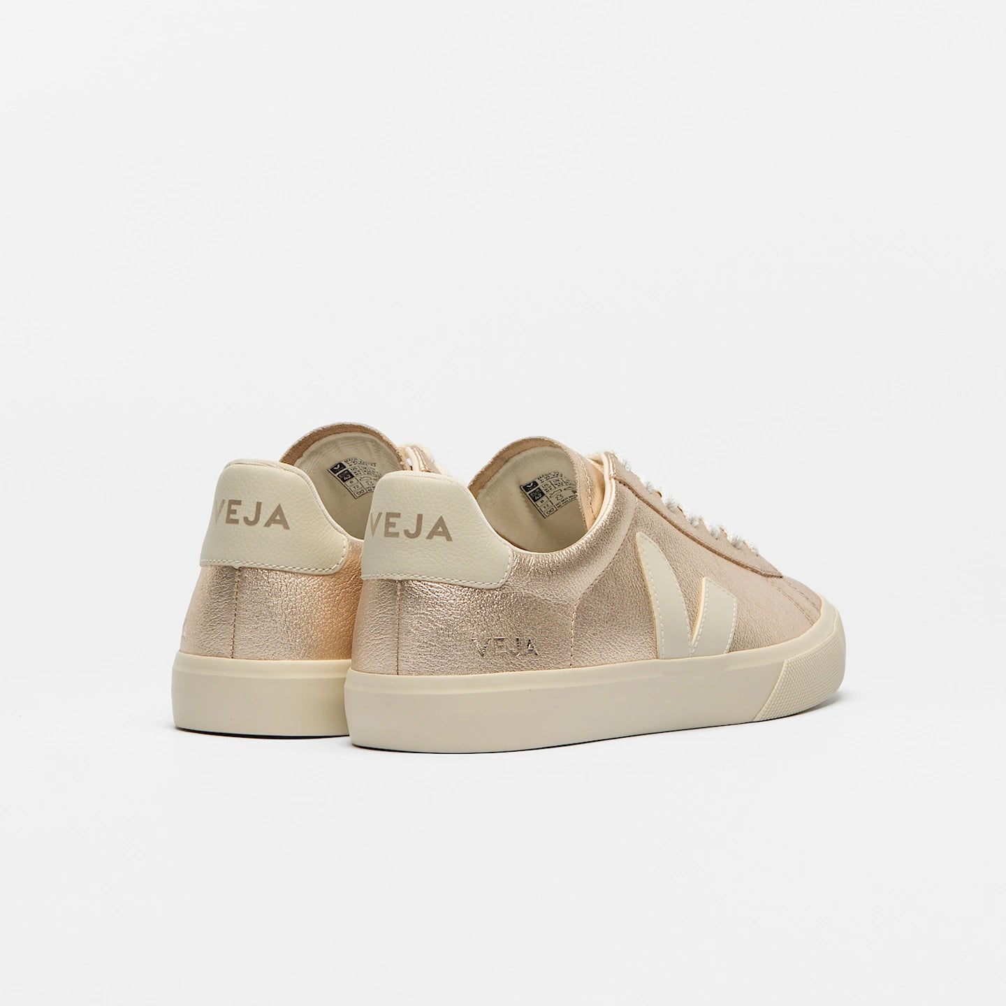 Tenis Veja De Mujer Campo Leather Platine Pierre