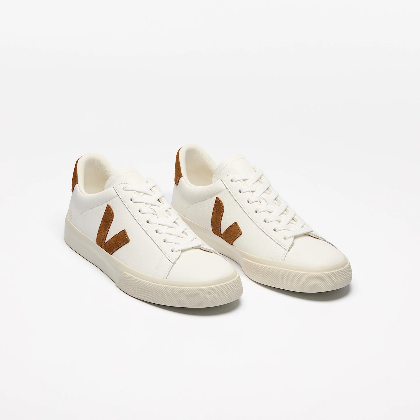 Tenis Veja De Hombre Campo Leather White Cognac
