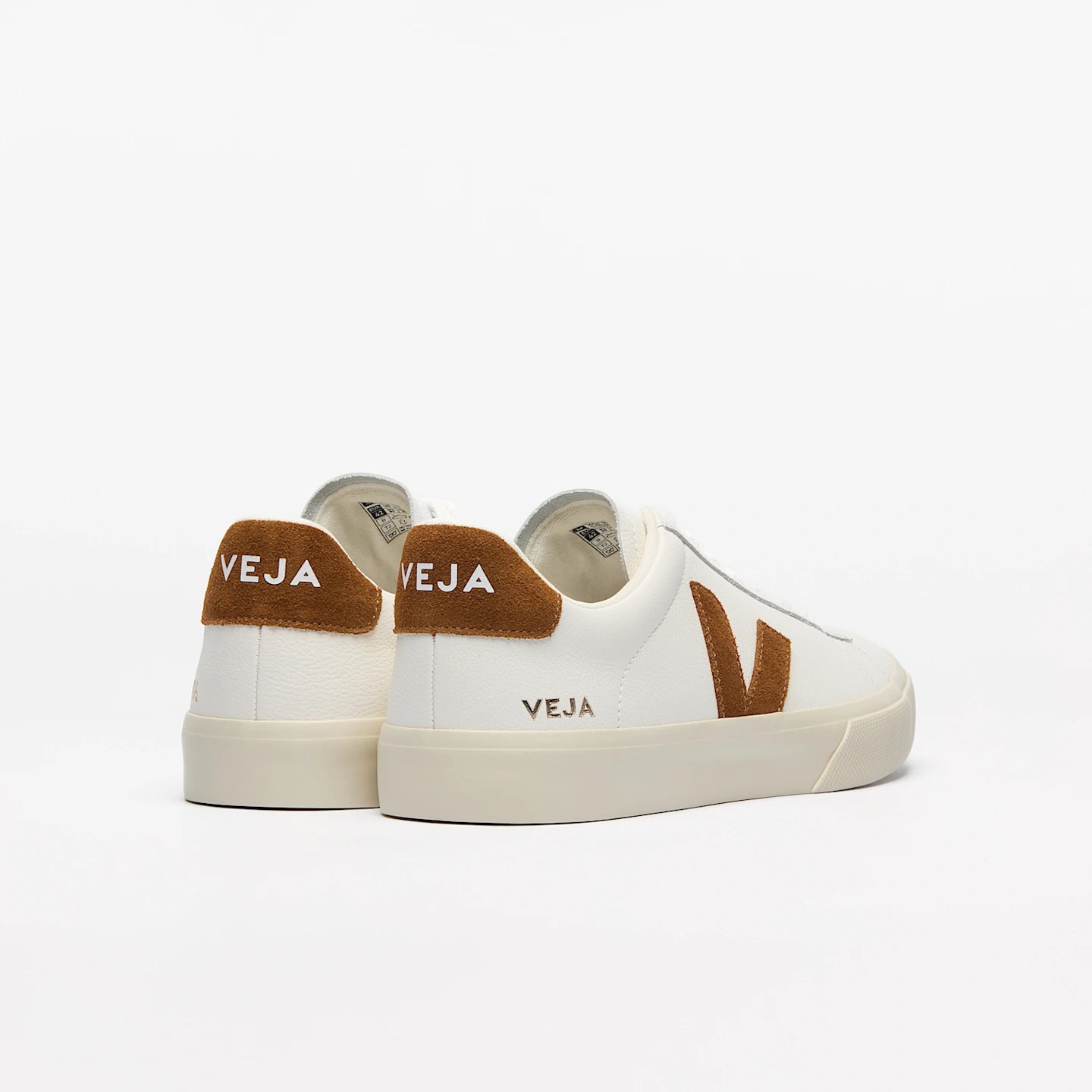 Tenis Veja De Hombre Campo Leather White Cognac