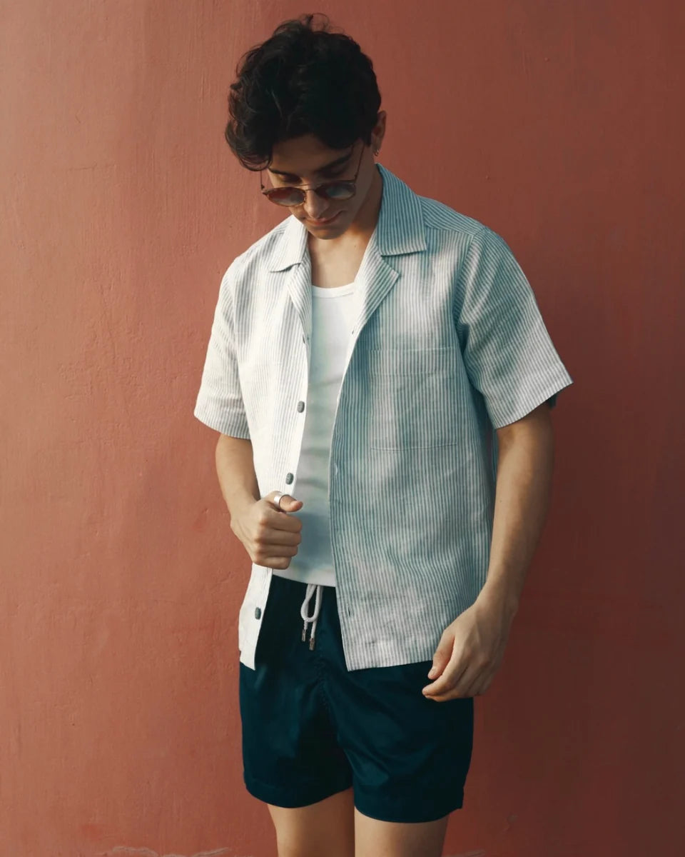 Camisa Portofino Blue Stripe