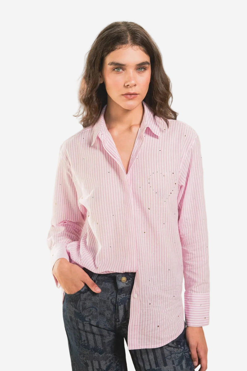 Camisa Shinny Heart Hot