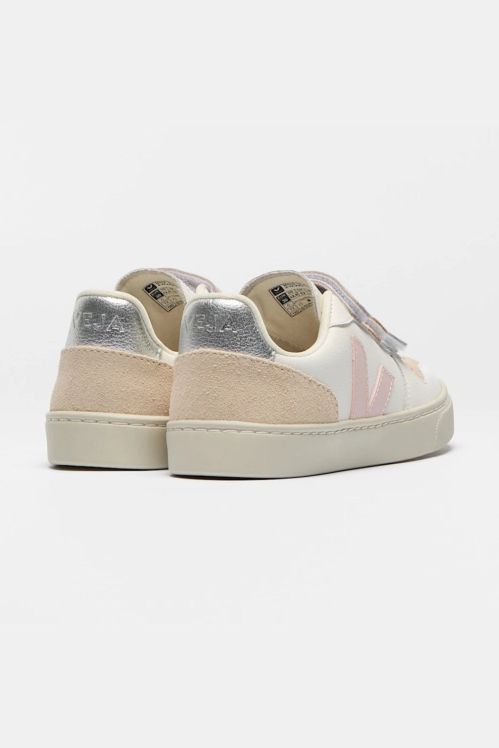Tenis Veja Kids V-10 Leather White Petale