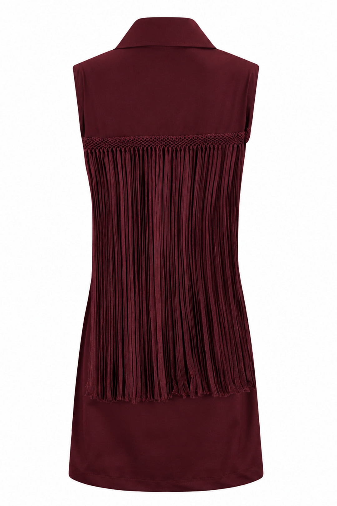 Mini Vestido Macrame Sahariana