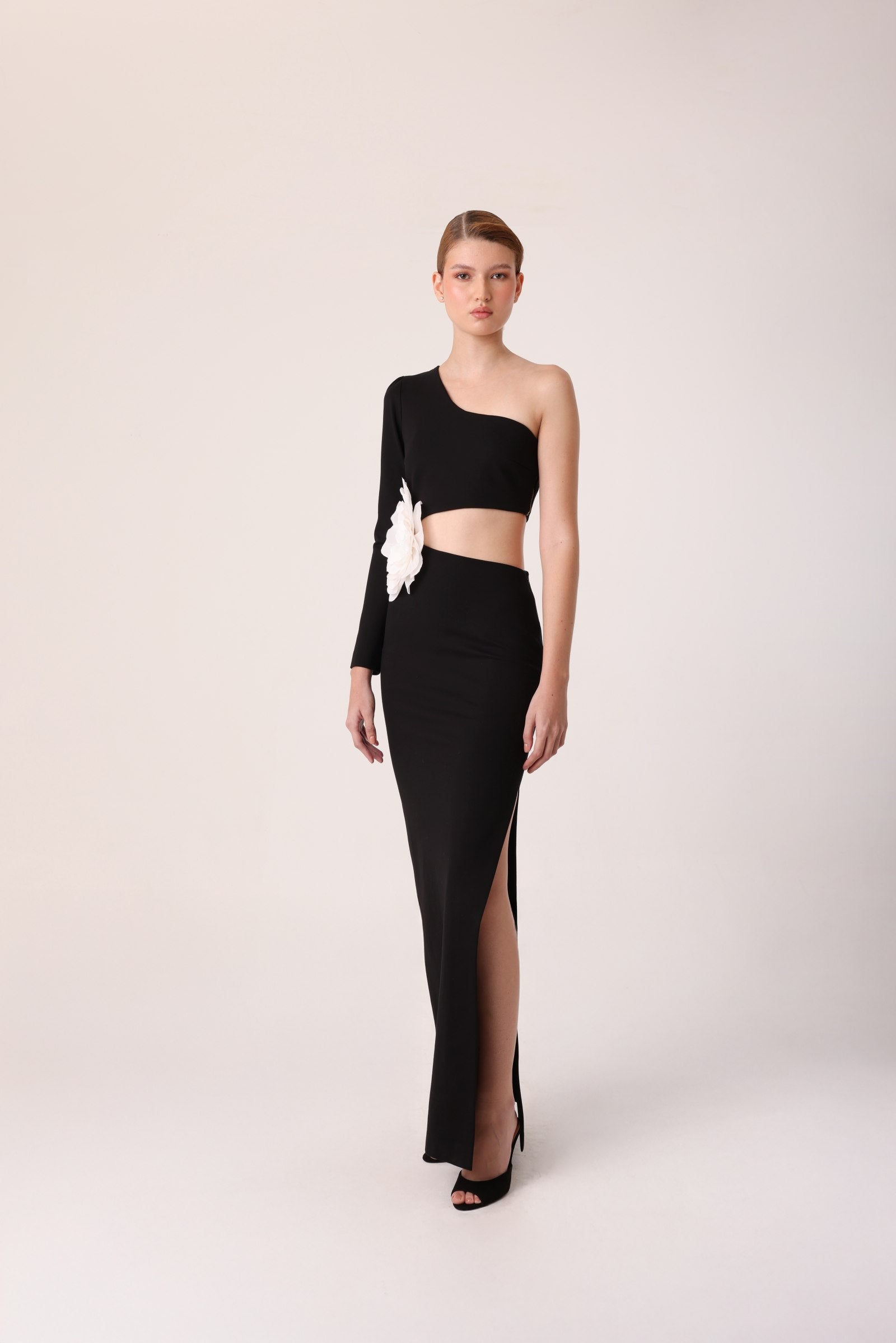 Maxi Vestido Azalea Negroivory