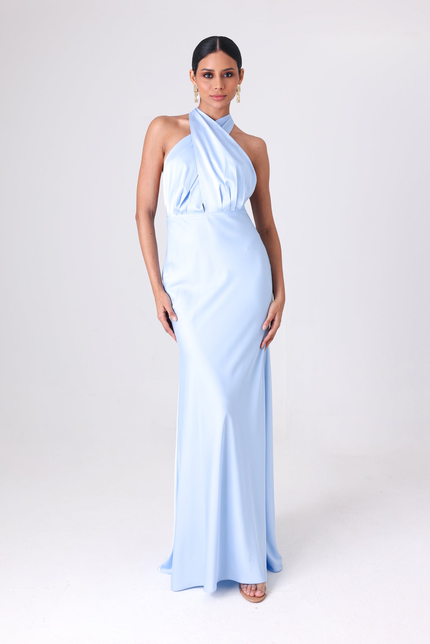 Maxi Vestido Azulejo Celeste