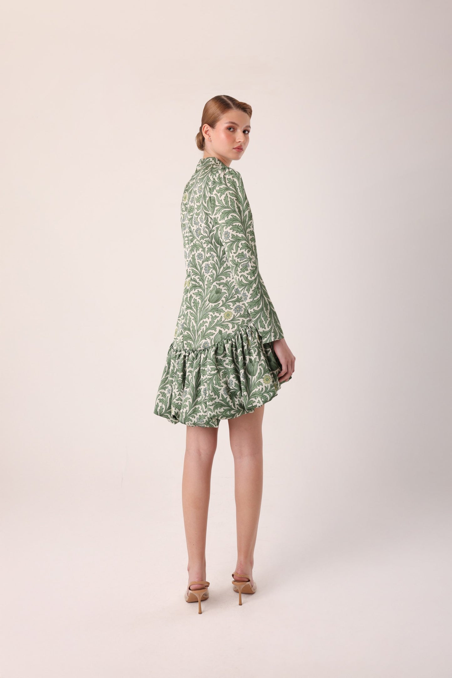 Mini Vestido Peony Verde