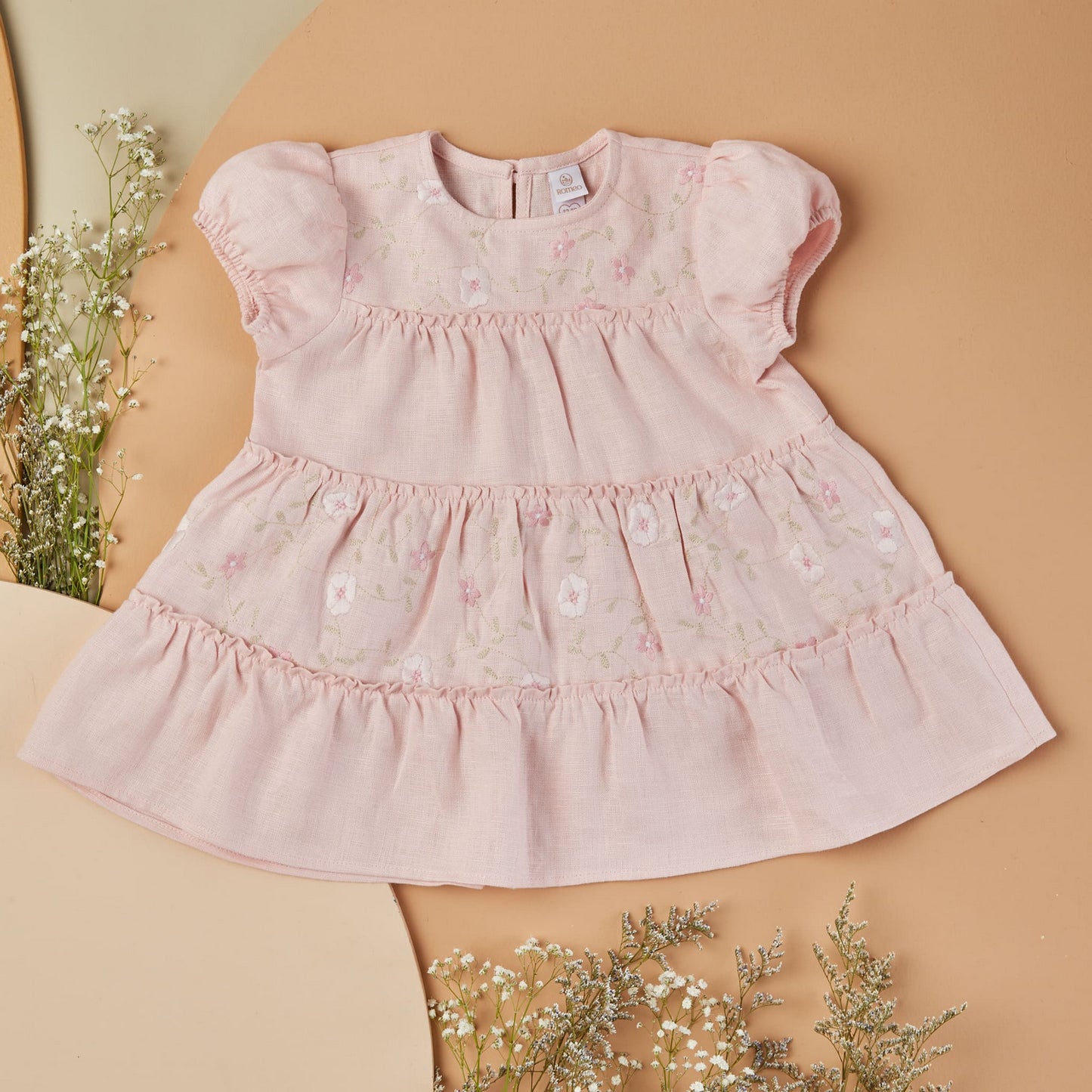 Vestido Amelia Lino Flores