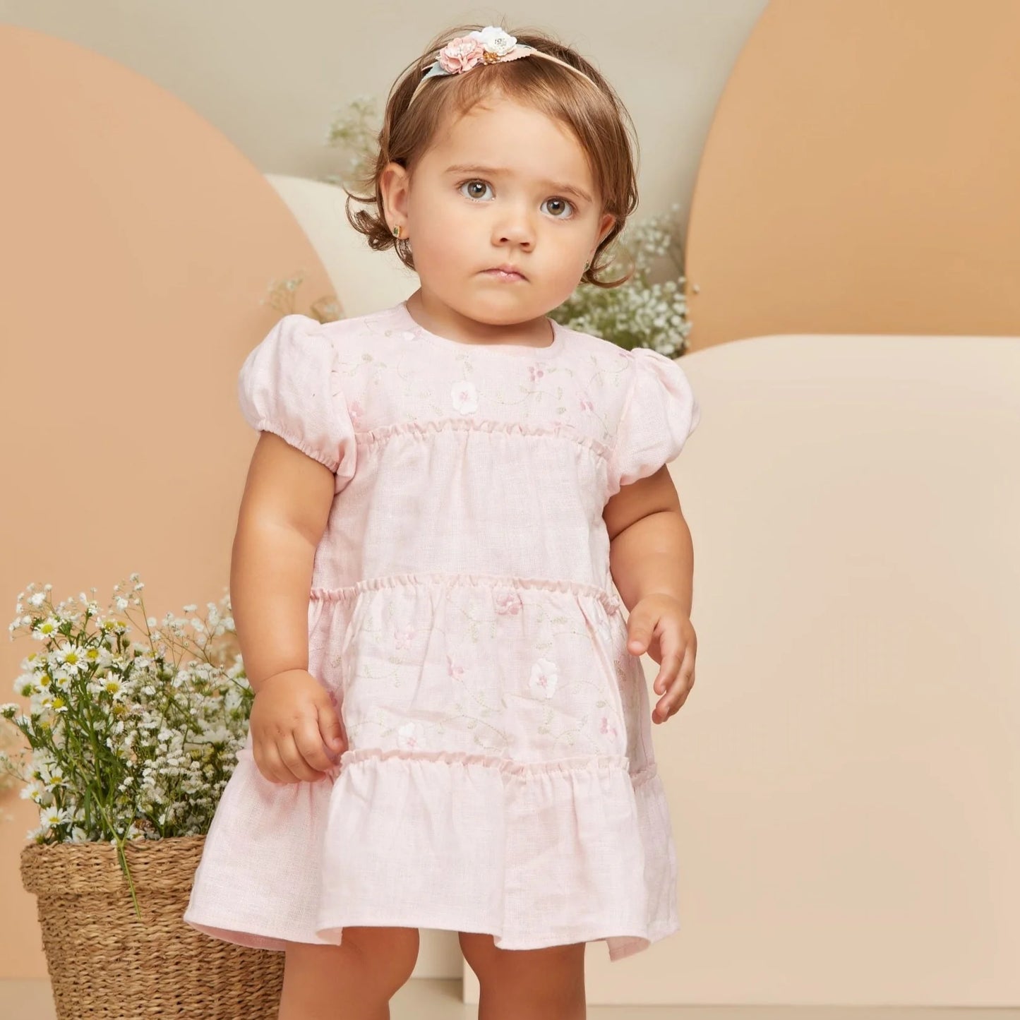 Vestido Amelia Lino Flores