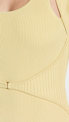 Vestido Midi Joanna Rib Cut Out