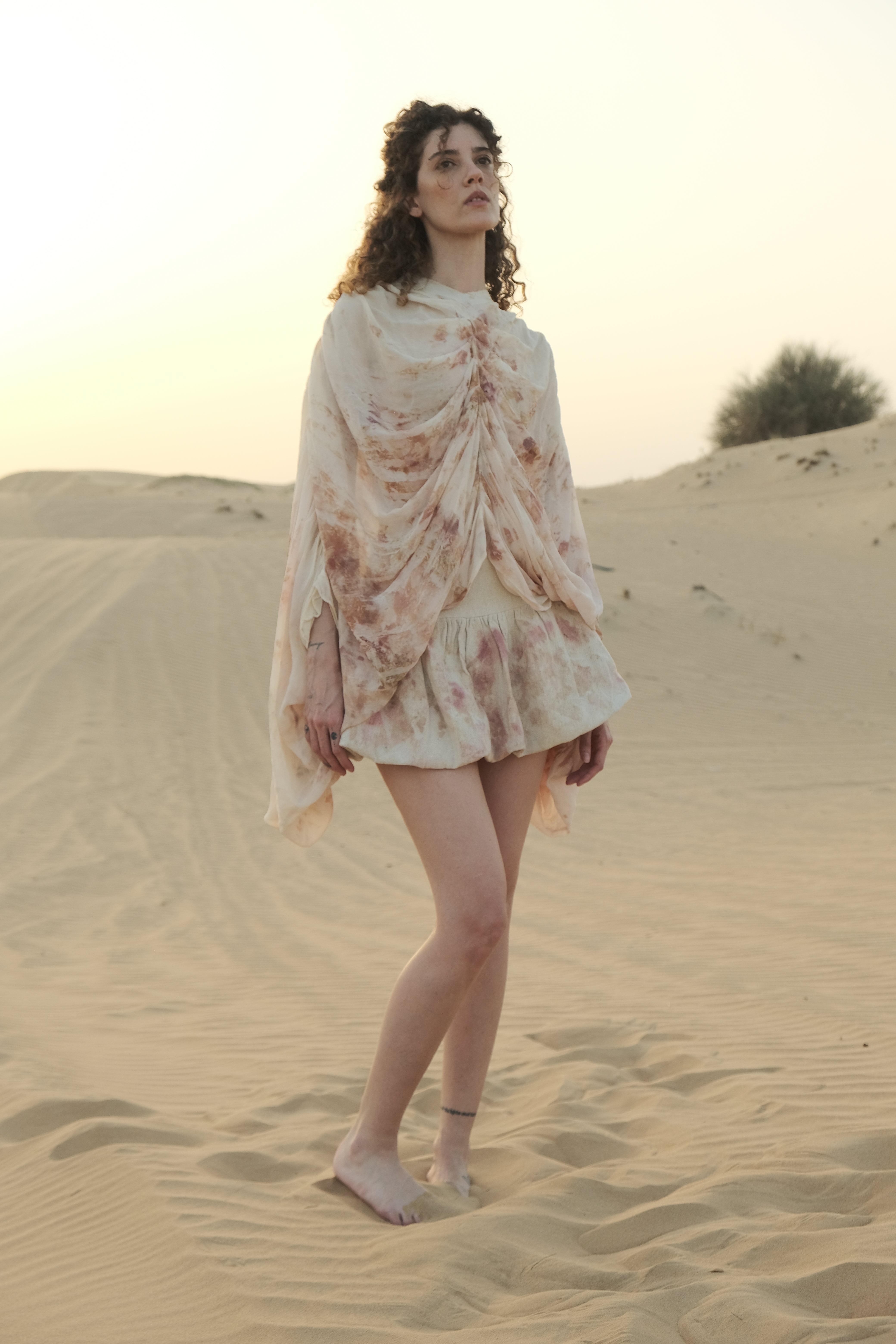 Capa de Rosas Seda Georgette