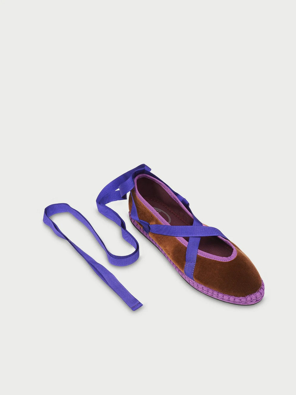 Baleta Lazos Velvet Brown