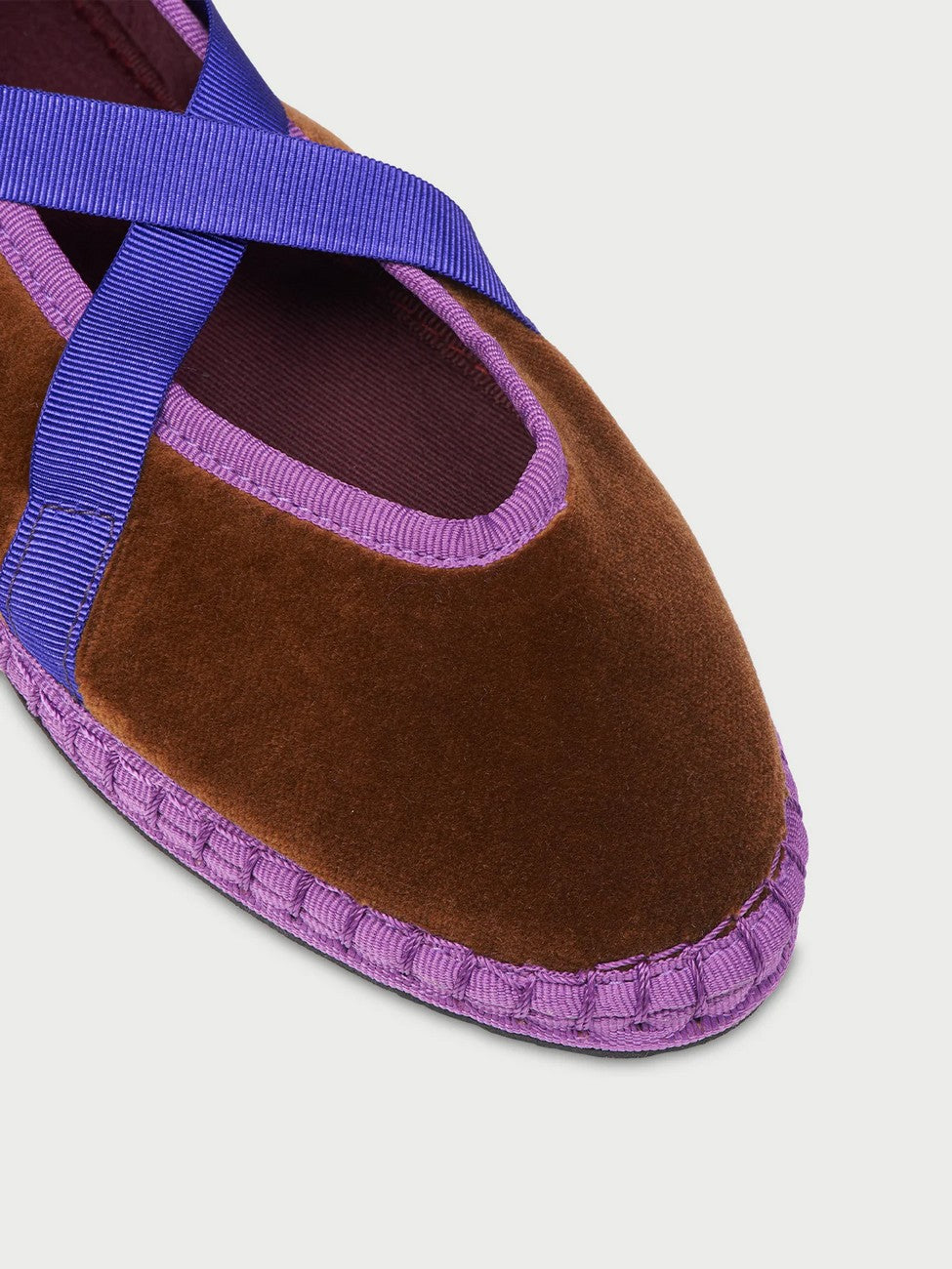 Baleta Lazos Velvet Brown