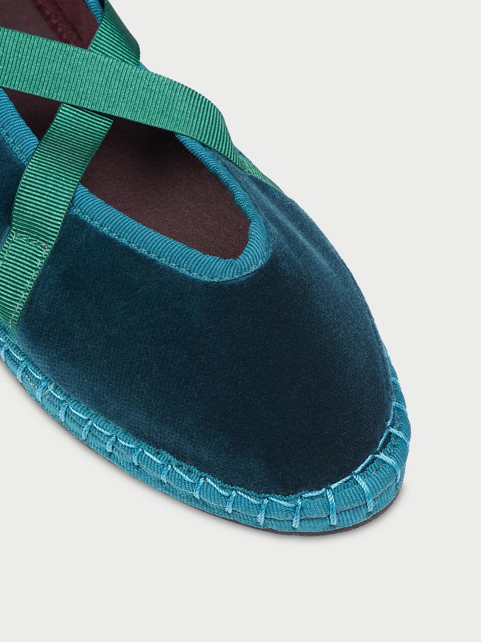 Baleta Lazos Velvet Green