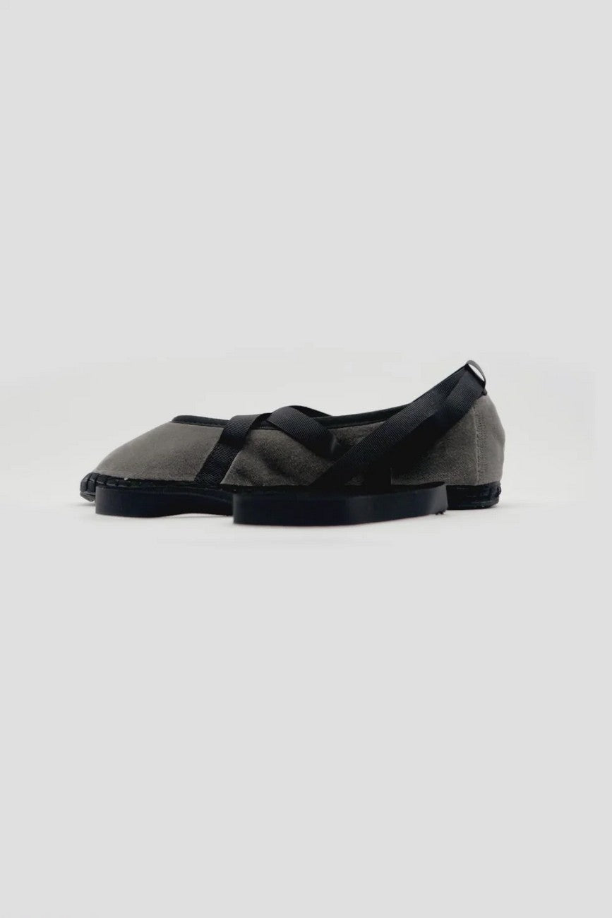 Baleta Lazos Velvet Grey