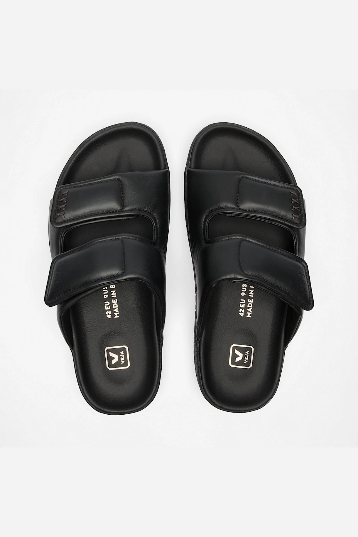Sandalia Veja De Mujer Etna Bold  Leather Full Black