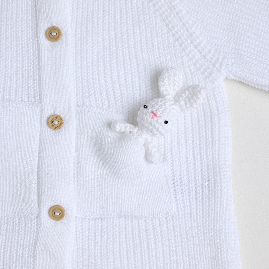 Enterizo Acanalado Blanco