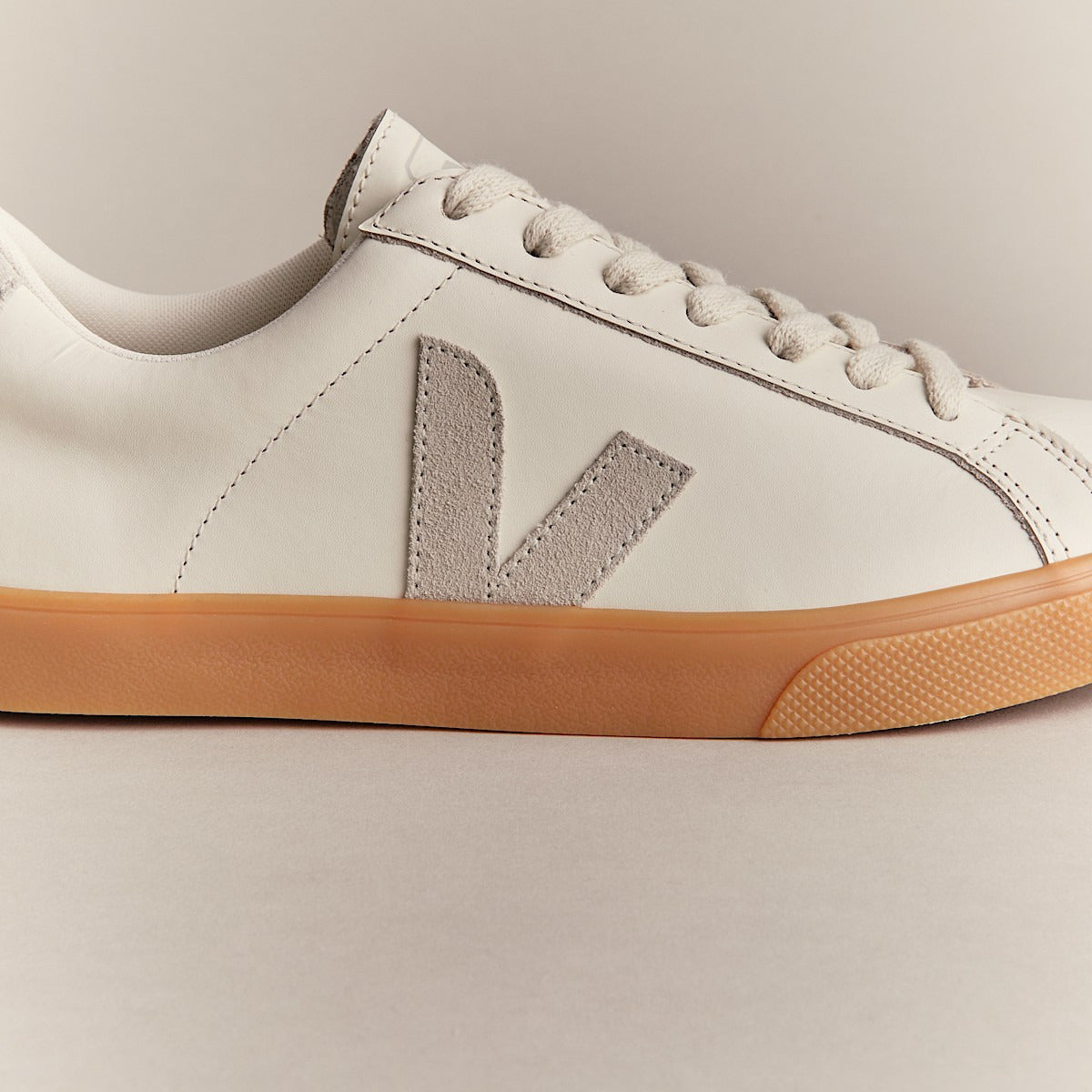 Tenis Veja De Mujer Esplar Logo Leather Pure  Natural