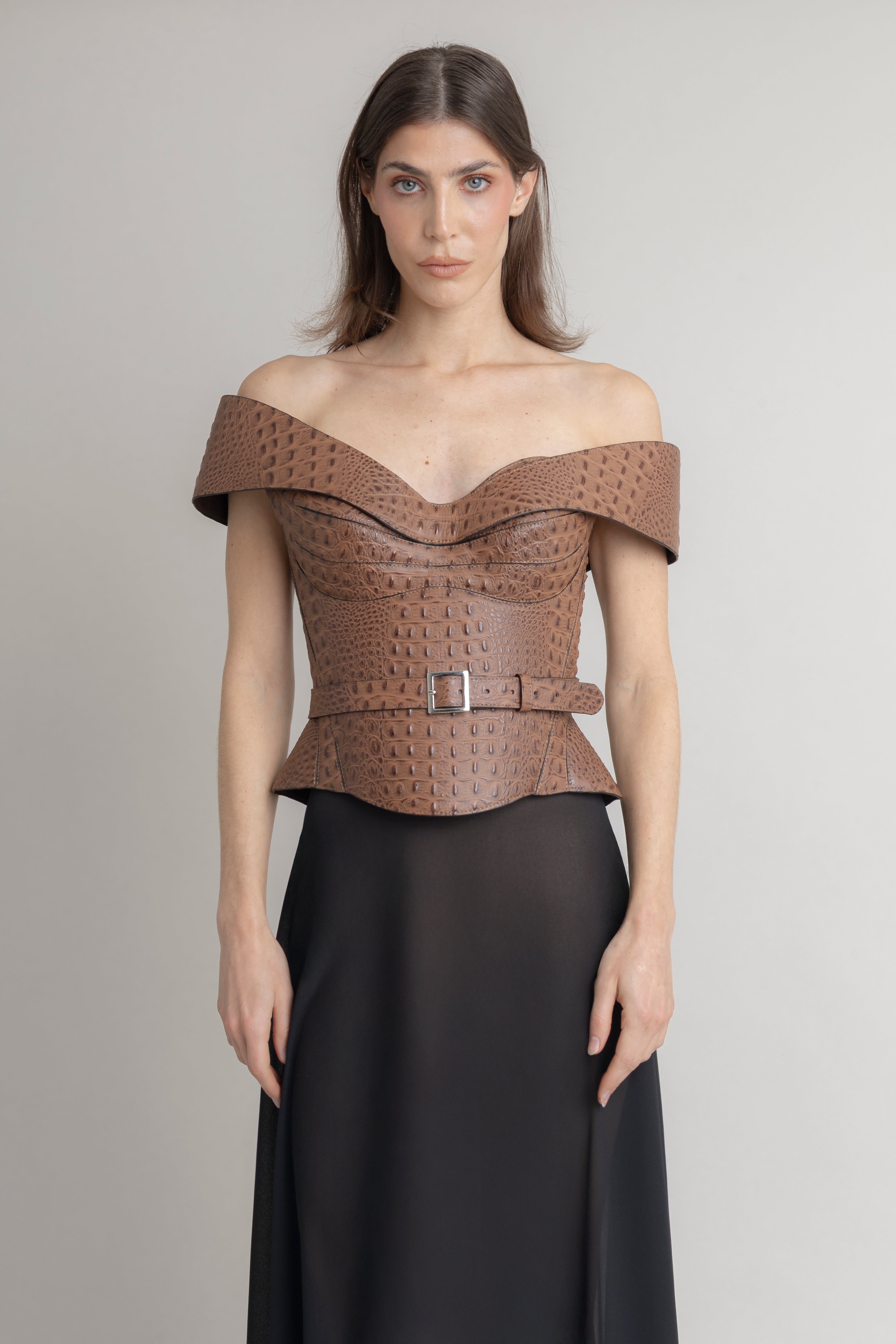 Corset Cocodrilo Banda JORGE DUQUE CORSETS Malva CO