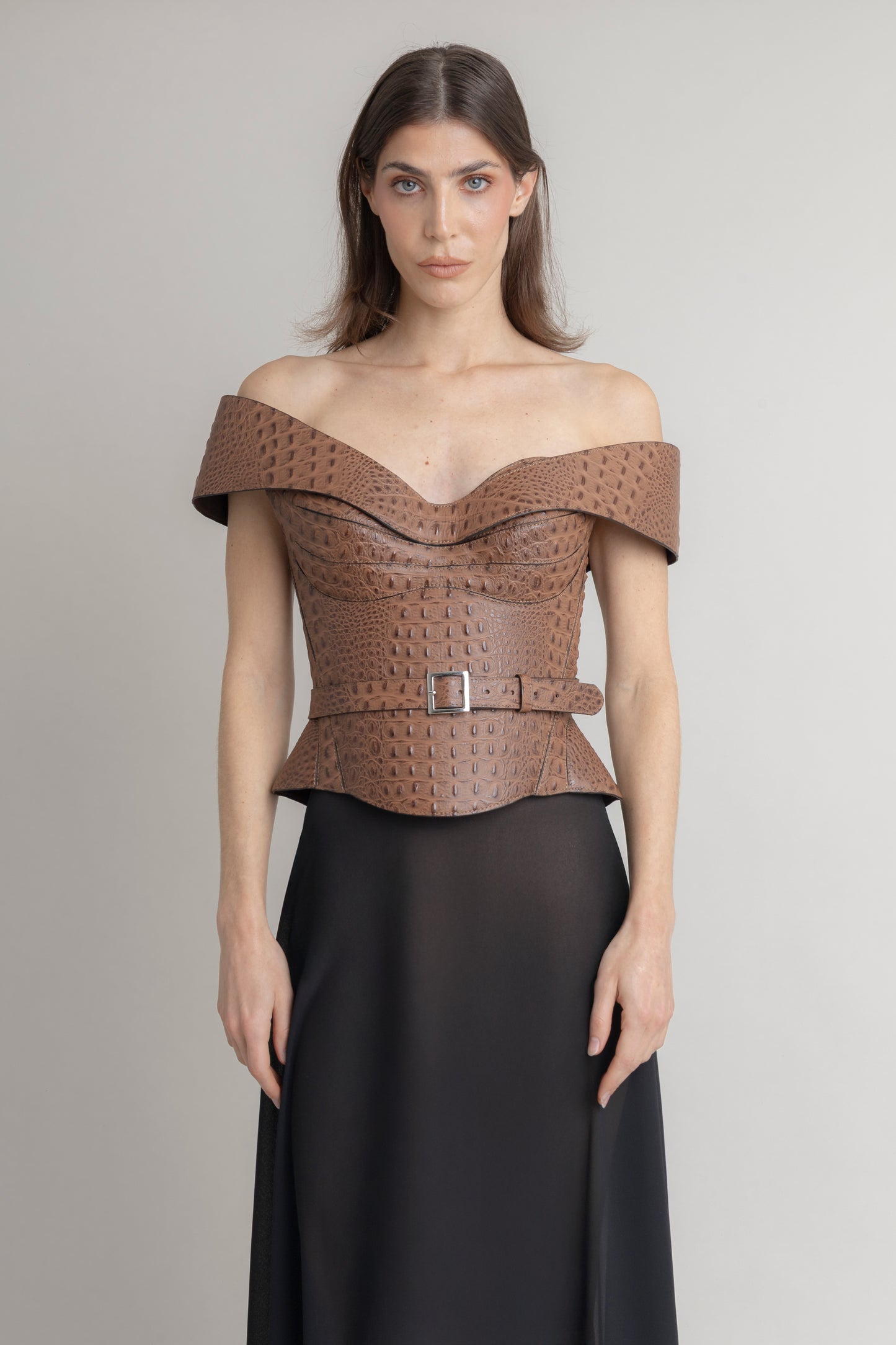 Corset Cocodrilo Banda JORGE DUQUE CORSETS Malva CO