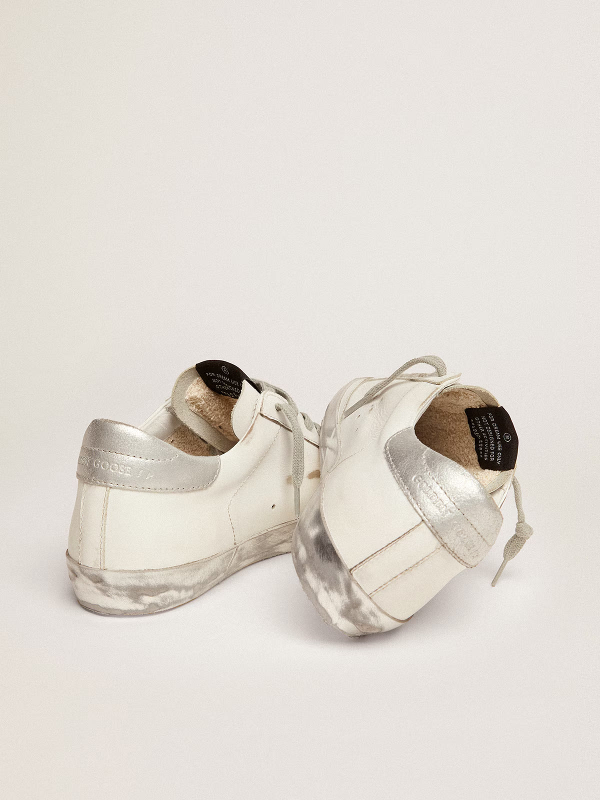 Tenis Golden Goose Super Star Leather Laminated Star Metal Lettering Mujer