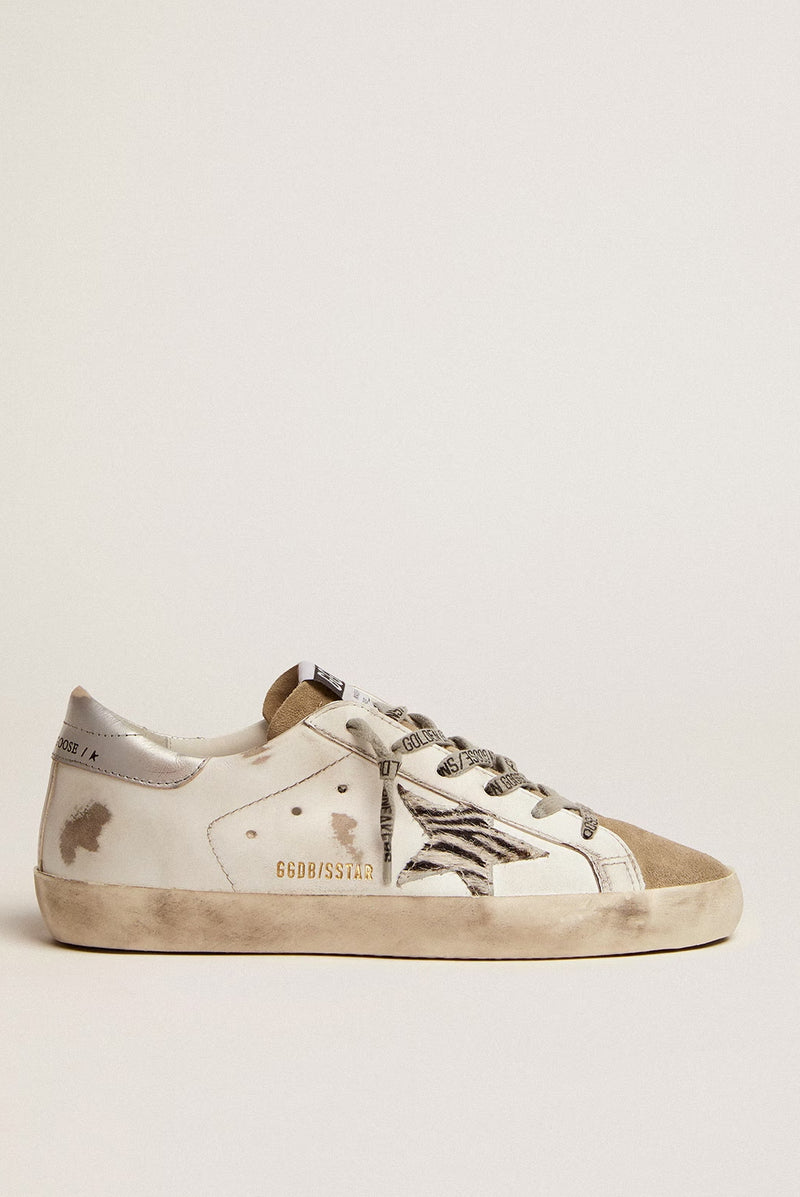 Tenis Golden Goose Super Star Leather Zebra Horsy Mujer