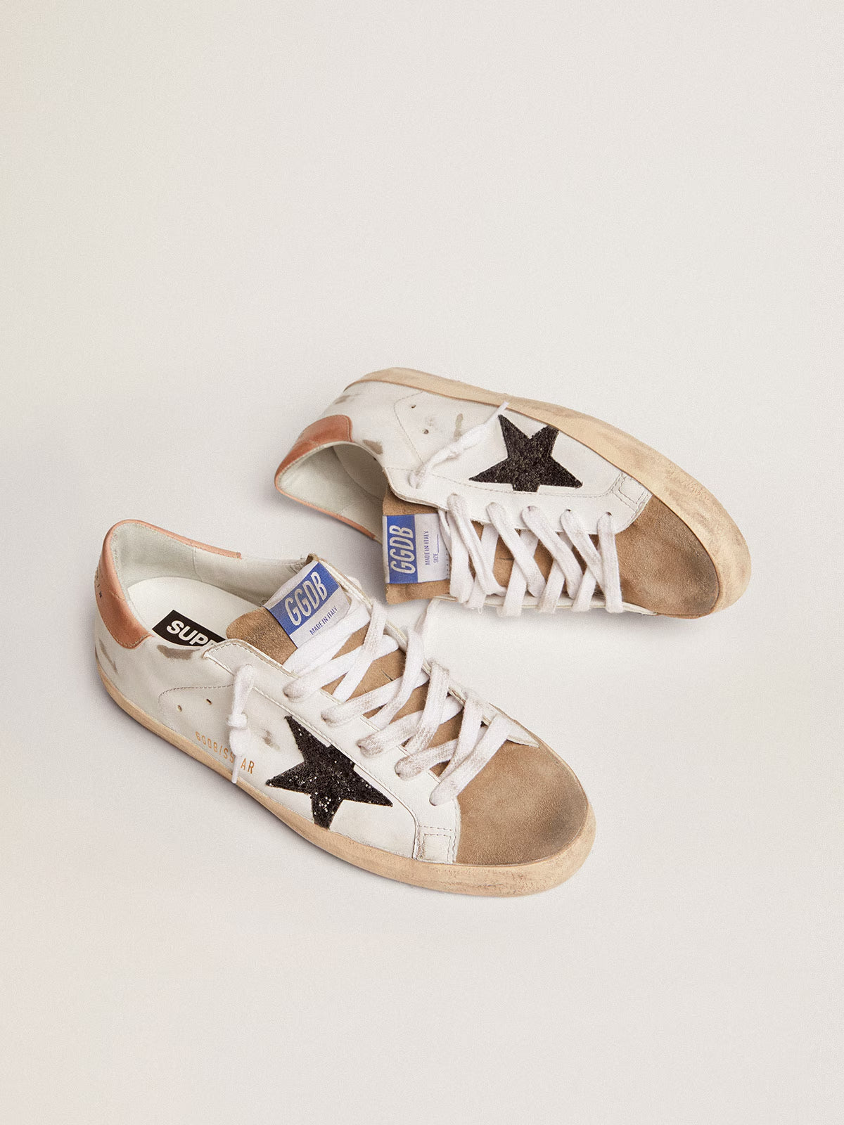 Tenis Golden Goose Super Star Leather Glitter Mujer