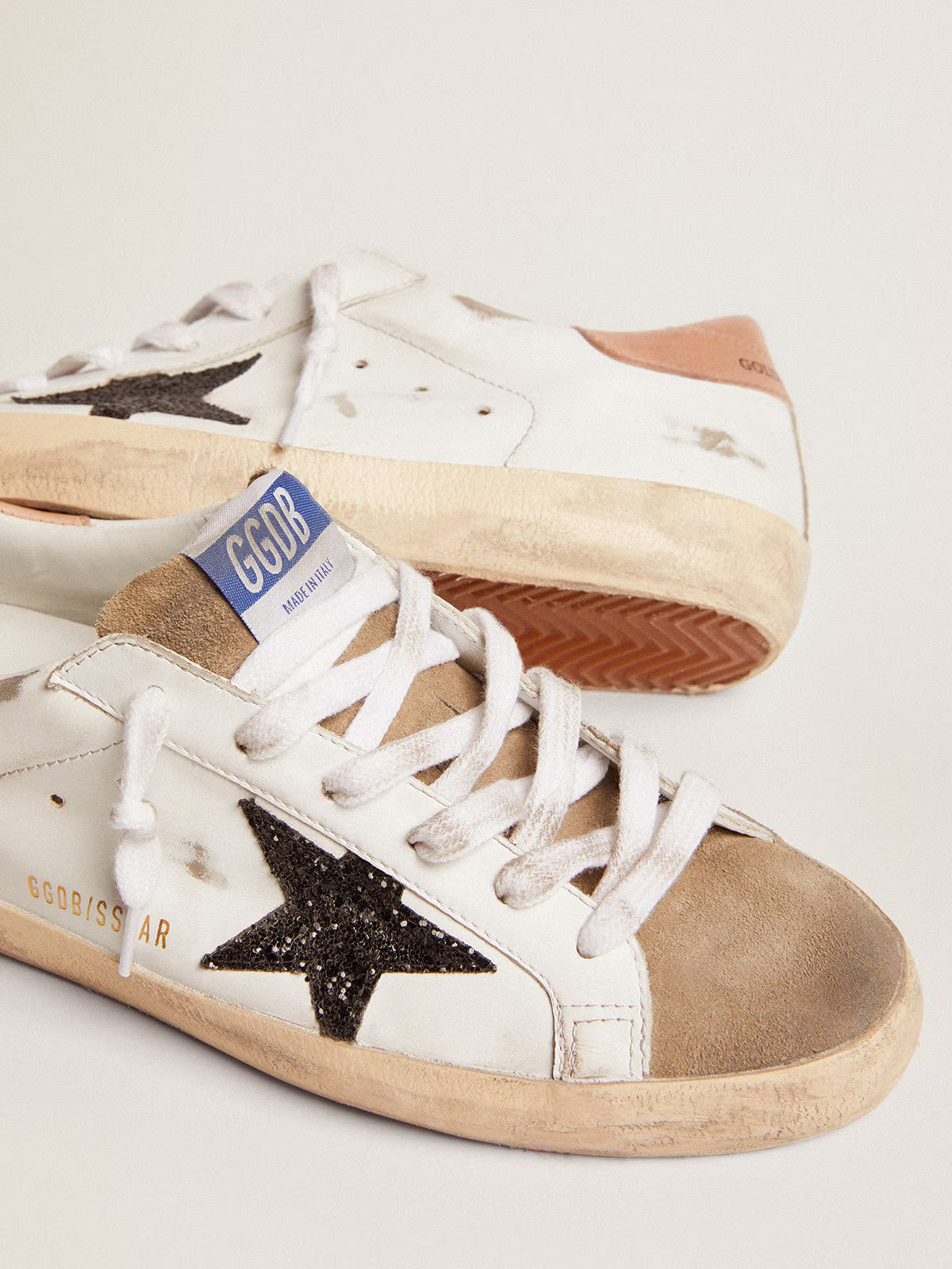 Tenis Golden Goose Super Star Leather Glitter Mujer
