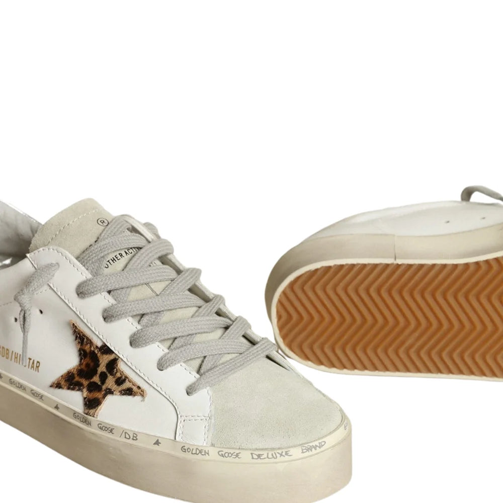 Tenis Golden Goose Hi Star Leather Leopard Horsy Star Mujer