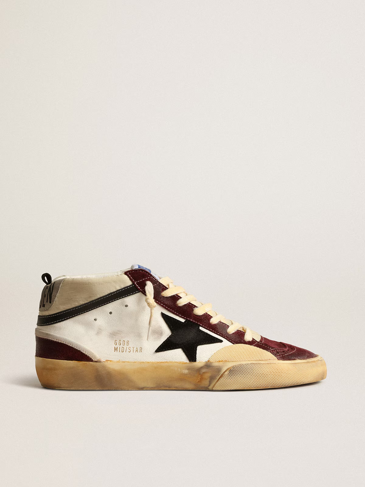 Tenis Golden Goose Mid Star Nappa And Nylon Hombre
