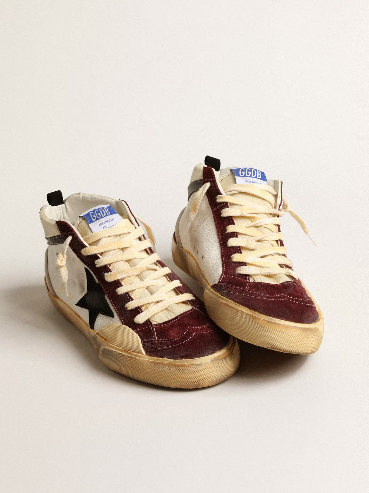 Tenis Golden Goose Mid Star Nappa And Nylon Hombre